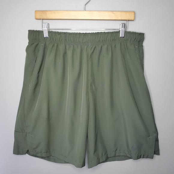 Nike Other - Nike Army Green Athletic XL Shorts Drawstring Elastic Waistband